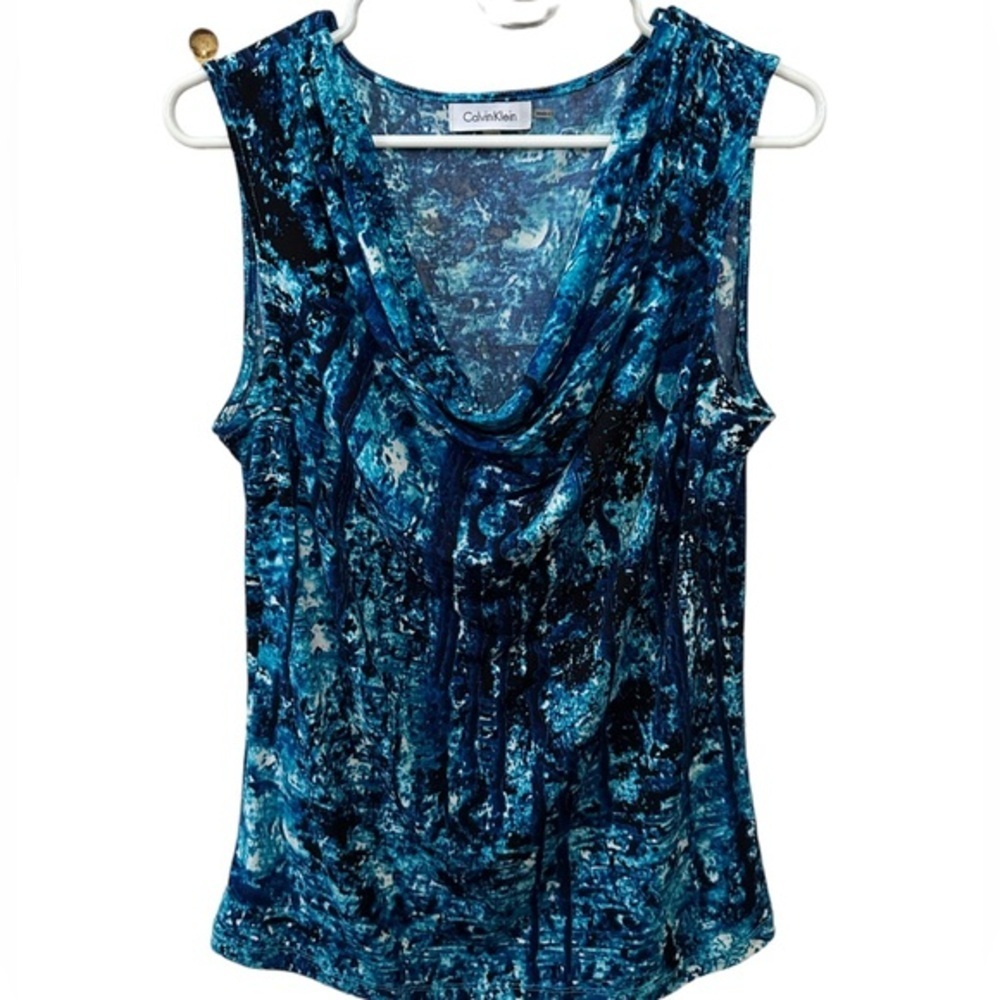 Calvin clean size M top stretch blue